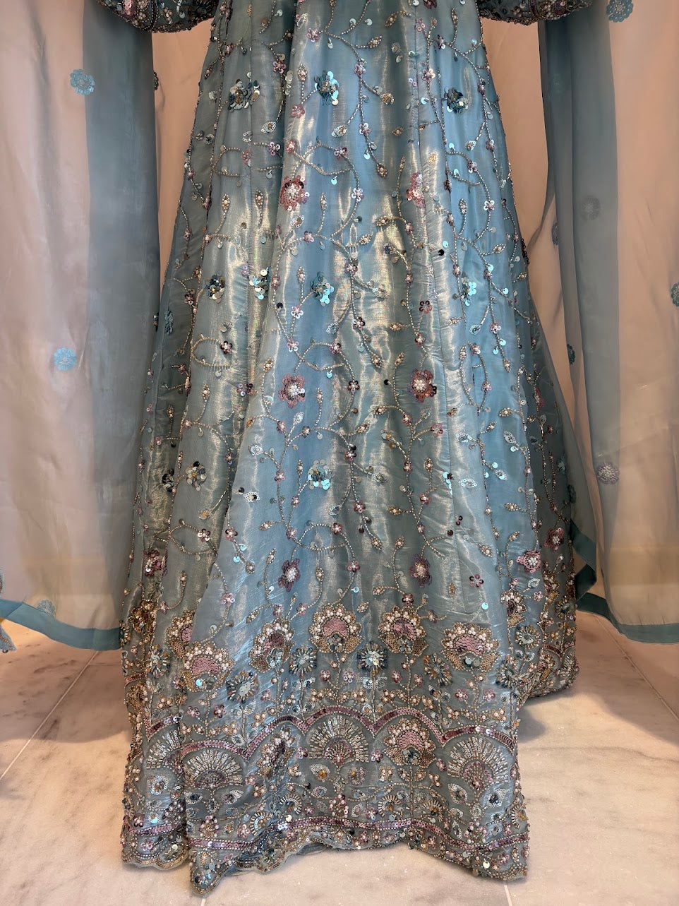Teal Green Zeenat Maxi Gown