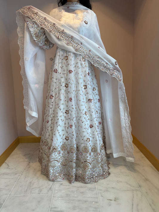 White Zeenat Maxi Gown